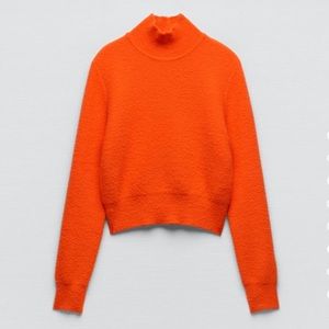 Zara orange sweater